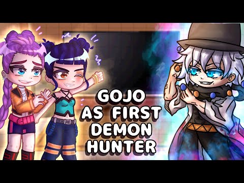 K-Pop Demon Hunters React to Gojo as the First Demon Hunter // Gacha React