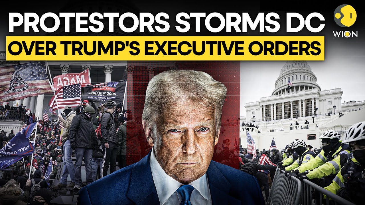 Trump Protest LIVE: Thousands Protest Over Trump's Stringent Policies Washington DC | US Capitol |