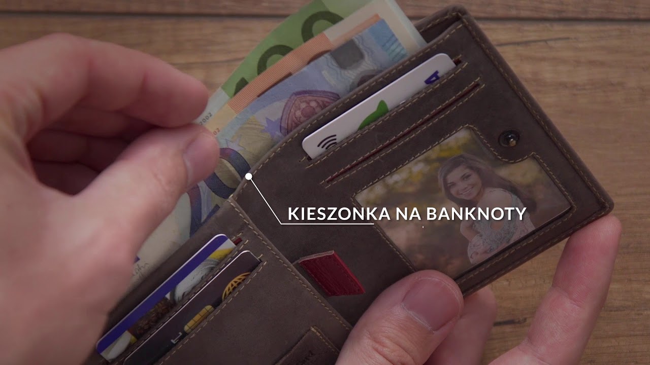 Super cienki portfel Peterson z blokadą RFID