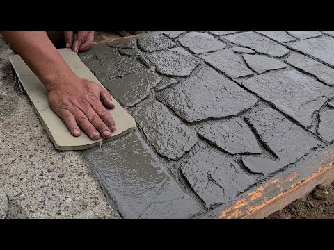 How to do a nice walkway, with our own molds
