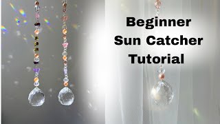 DIY Crystal Suncatcher Tutorial for Beginners | Easy Beaded Suncatcher