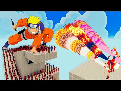 100x NARUTO + 1x GIANT vs 3x EVERY  GOD   Totally Accurate Battle Simulator TABS