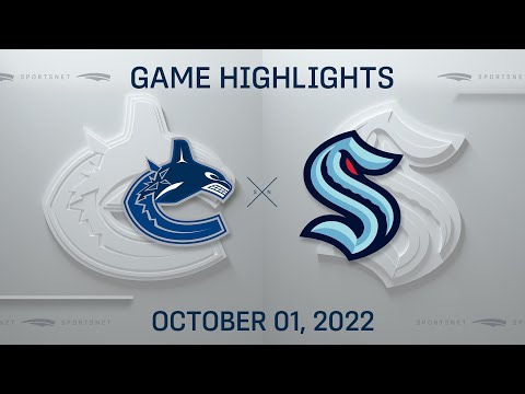 NHL Preseason Highlights | Canucks vs. Kraken - October 1, 2022