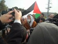 Speech by the father of Khader Adnan at the demonstration outside Ziv Hospital in Safed 15.2.12