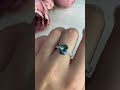Серебряное кольцо с мистик топазом 4.007ct