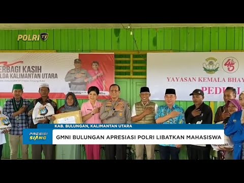 KAPOLDA DAN KETUA BHAYANGKARI KALTARA BERBAGI KASIH DAN BAKTI KESEHATAN BERSAMA BEM MAHASISWA