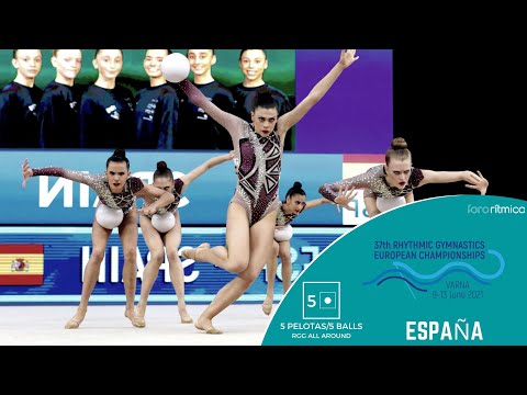 España  (5 pelotas/5 balls) - Competicion conjuntos European Championship Varna 2021