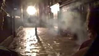 Filming 'THE REAL JACK THE RIPPER' in Spitalfields, London, 2nd February 2010