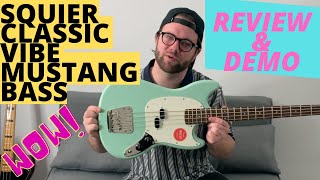 Video thumbnail for Squier Classic Vibe 60's Mustang Bass - Review & Demo by cheers.com.au