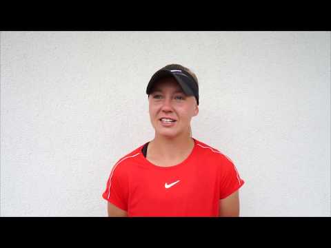 Klára Hájková po vítězství v 1. kole kvalifikace | Moravia Open 2020