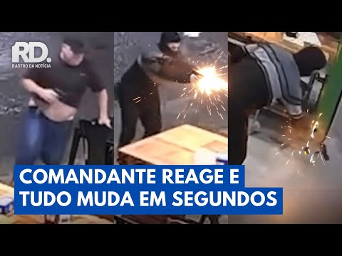 Comandante da Guarda reage a assalto e é CERCADO em pizzaria | Rastro da Notícia