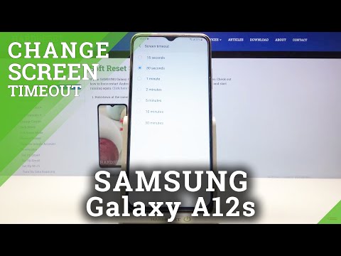 How to Adjust Screen Timeout on SAMSUNG Galaxy A12s – Display Settings