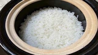 土鍋でご飯を炊くだけ❣️