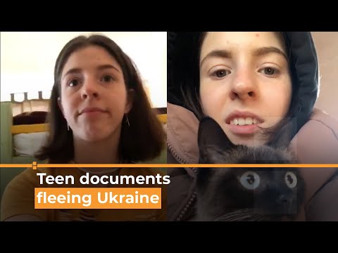 Young Ukrainian documents fleeing invasion on social media | Al Jazeera Newsfeed