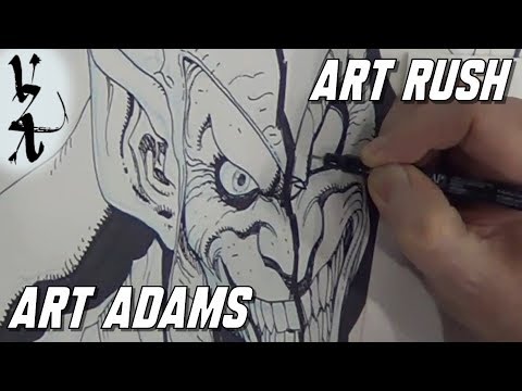 #ArtRush - Arthur Adams drawing Green Goblin