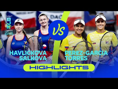 Havlickova/Salkova (CZE) vs Perez-Garcia/Torres (COL) | 2025 BJK Cup Play-offs | Highlights