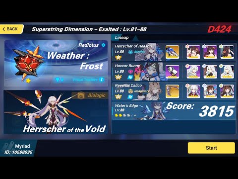 Honkai Impact 3rd exalted abyss : Herrscher of Void