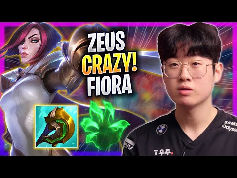 ZEUS CRAZY GAME WITH FIORA! - T1 Zeus Plays Fiora TOP vs Jax! | Season 2023