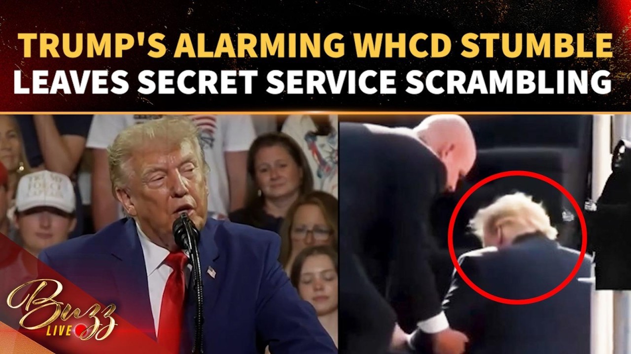 Watch: Trump STUMBLES In Front Of HIS LIMO; Secret Service Steps In As WHCD Moment Sparks Frenzy