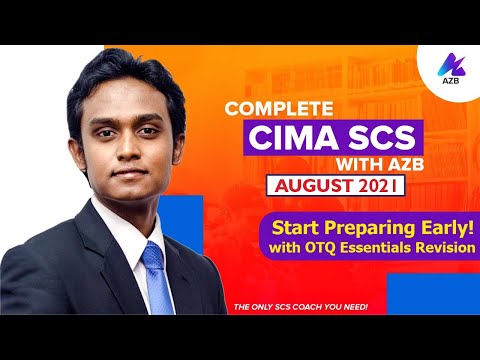 How to start your CIMA SCS August 2021 Prep work EARLY! & Face the Exam with Confidence | SCS w AZB