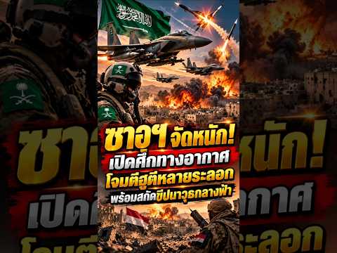 ซาอุฯเปิดเกมทางอากาศ โจมตีฮูตีหลายระลอก พร้อมสกัดขีปนาวุธ