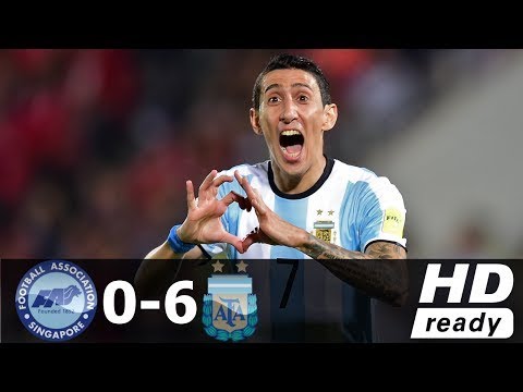 Singapore vs Argentina 0-6 - All Goals & Extended Highlights - Friendly 13/06/2017 HD