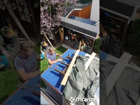 Grillplatz Überdachung Blech- und Schieferarbeiten