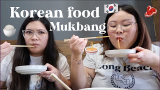 Korean Food Mukbang at Zzizim | our thoughts on momfluencers + kid's show bluey