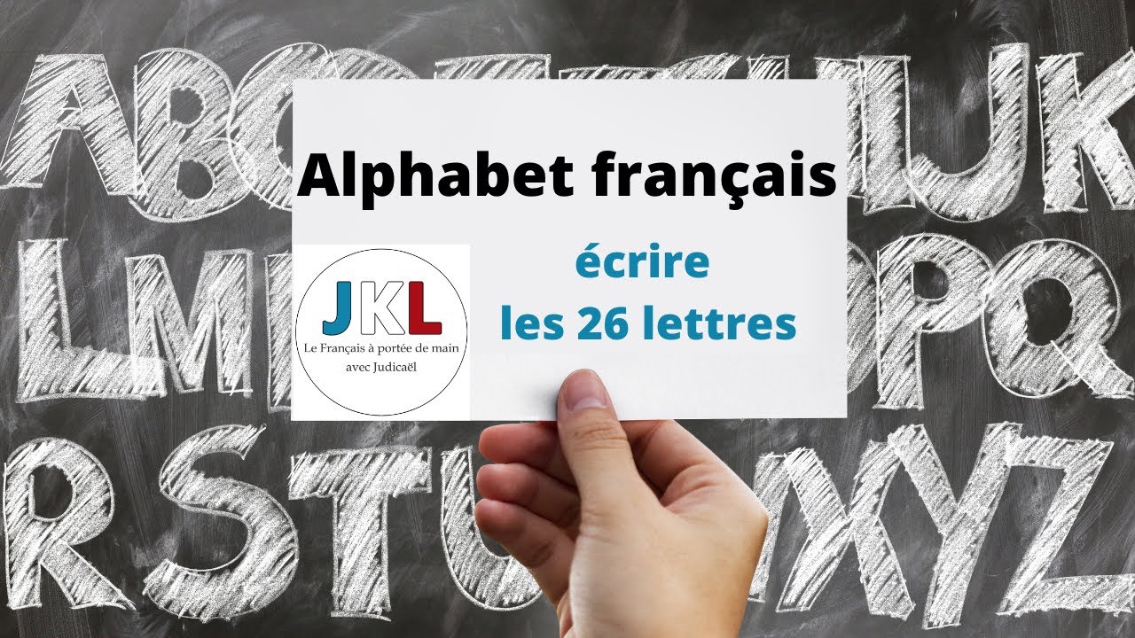 JKL - Alphabet français - écrire les 26 lettres