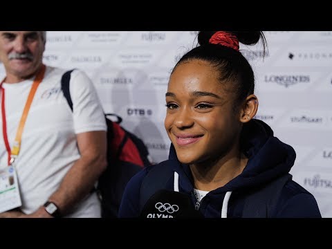 Mélanie De Jesus Dos Santos (FRA) Interview   Qualifications   2019 Worlds Stuttgart 1