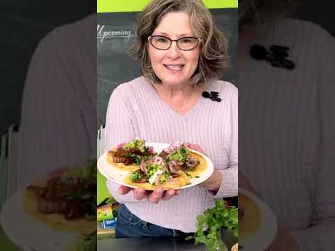 Chipotle Steak Tacos Recipe with fried corn tortillas!