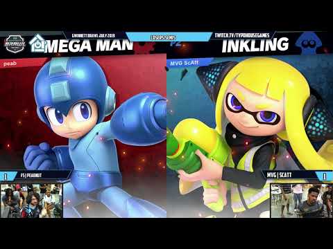 Gwinnett Brawl July 2019 - FS| Peabnut(Megaman) VS MVG| ScAtt() - Losers Semis