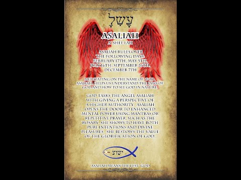 Here is your Guardian Angel of the Day! Asaliah, the 47th name of God