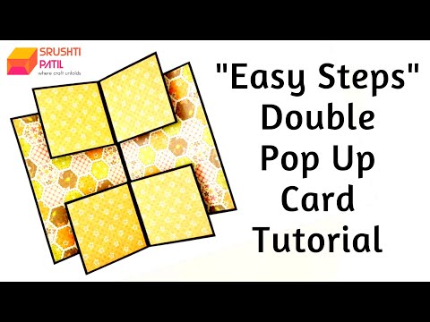 Double Pop Up Card (Easy Steps) Tutorial by Srushti Patil