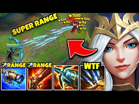 Ashe but I have 850 Attack Range and nobody can escape me (SUPER RANGE BUILD)