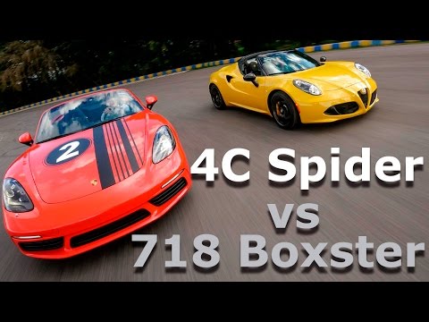 Alfa Romeo 4C Spider vs Porsche 718 Boxster