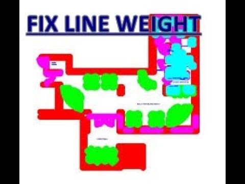 Fix Line weight for printing cad dwg or making Pdf