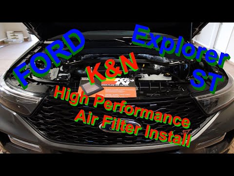 How To: Ford Explorer ST Air Filter Replacement (K&N) Step-by-Step