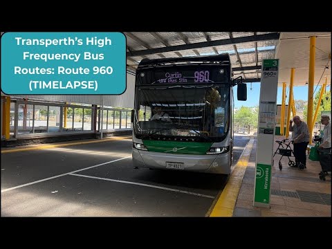 Transperth's High Frequency Bus Routes: Route 960 (TIMELAPSE)