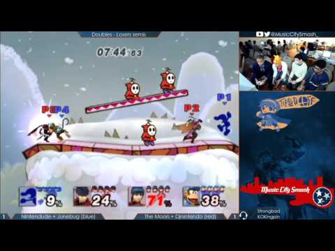 TO11 - Nintendude + Junebug (blue) vs The Moon + DJ Nintendo (red) - PM Doubles Losers Semis