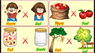 Opposite words for kids in English | Opposite words in English | எதிர் சொல் in english