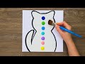 How to Draw Easy Moonlight Painting Tutorial｜Satisfying Acrylic Painting