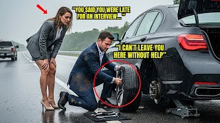 Single Dad Missed His Interview to Help a Woman on the Road—Unaware She Was the Company’s CEO