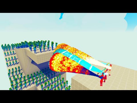 100x MINECRAFT ZOMBIE + 2x GIANT vs 3x EVERY GOD - Totally Accurate Battle Simulator TABS