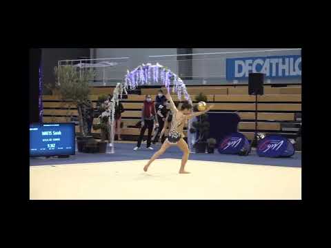 Eva Stebluckova ballon. National B 12/13. Championnat de France 2021/22.