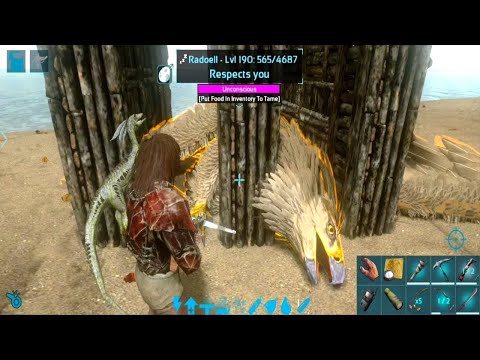 Ark Mobile How To Tame A Griffin (Without Kibble) | How To Gain A Griffin Respect | Alpha Raptor