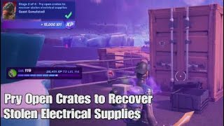 Pry Open Crates to Recover Stolen Electrical Supplies - Fortnite Syndicate Quest