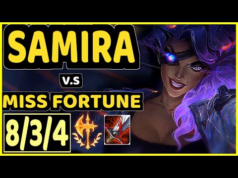 APOLLO (SAMIRA) vs MISS FORTUNE - 8/3/4 KDA BOTTOM ADC GAMEPLAY - NA Ranked GRANDMASTER