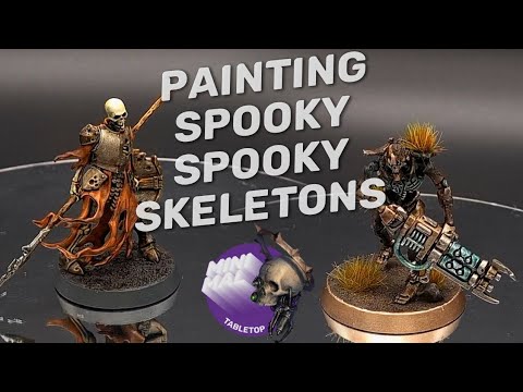 Painting Spooky Spooky Skeletons - the minimaltabletop NOT halloween special 2021