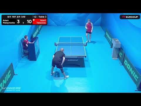 11:35 Artem Maksymenko 1 - 3  Valerii Tatarynov 11.04.2023 TT Euro.Cup Ukraine Star